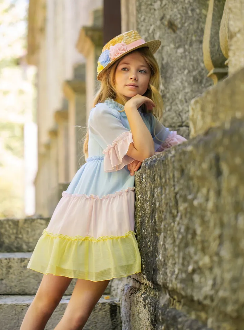 Multicolor Chiffon Dress