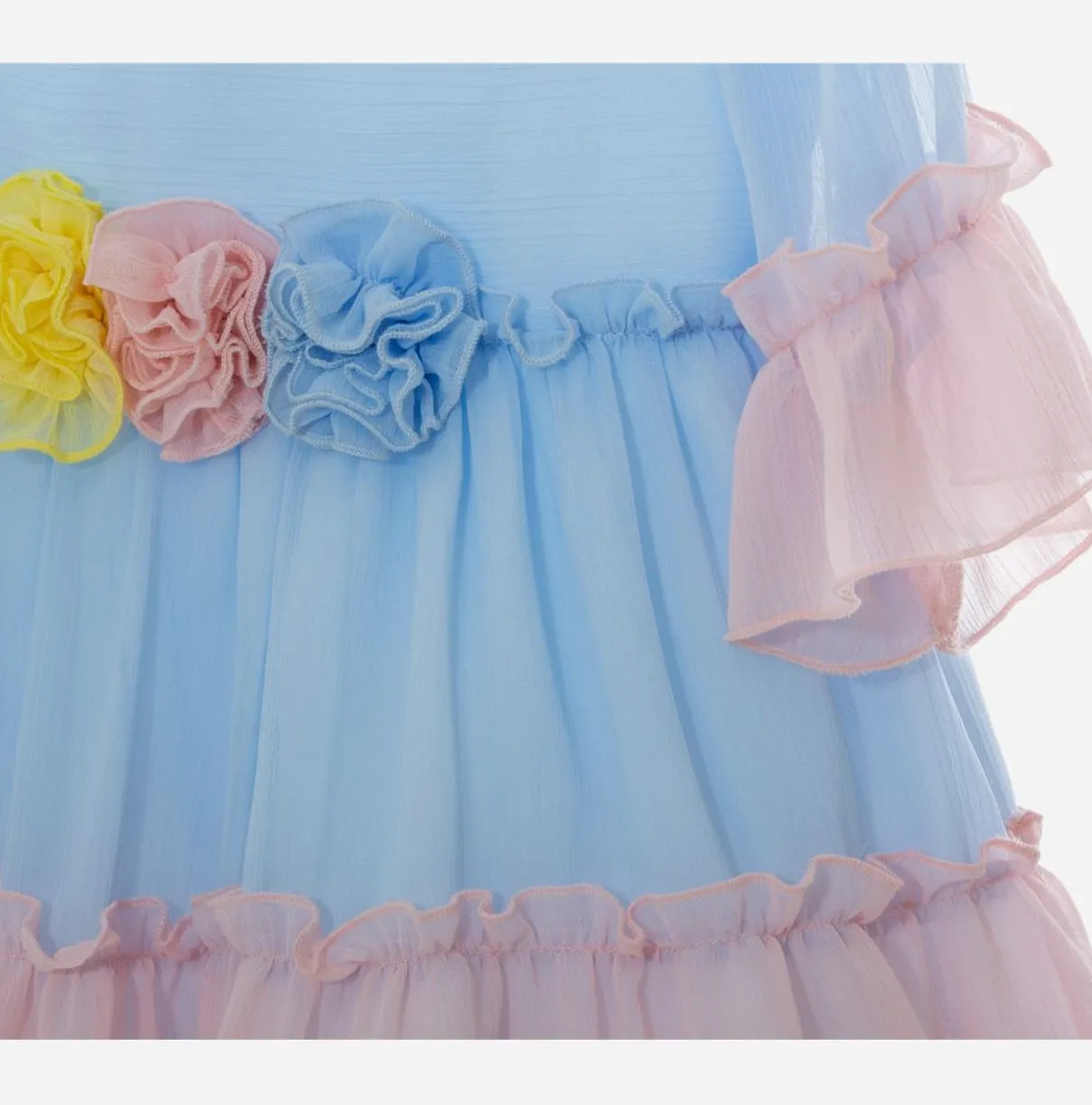 Multicolor Chiffon Dress