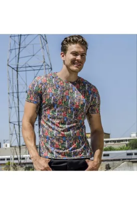 Music Instruments Multi Print T-Shirt