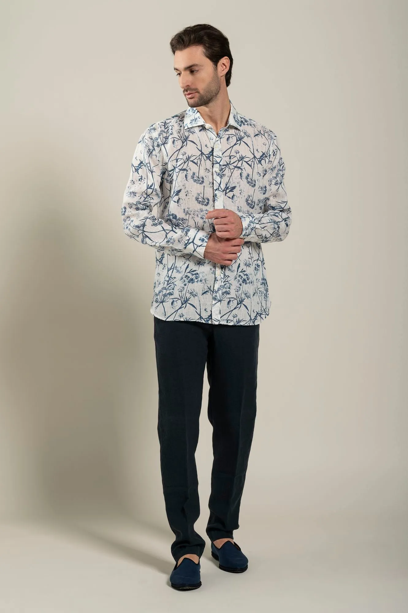 Natural Printed Slim Fit Shirt
