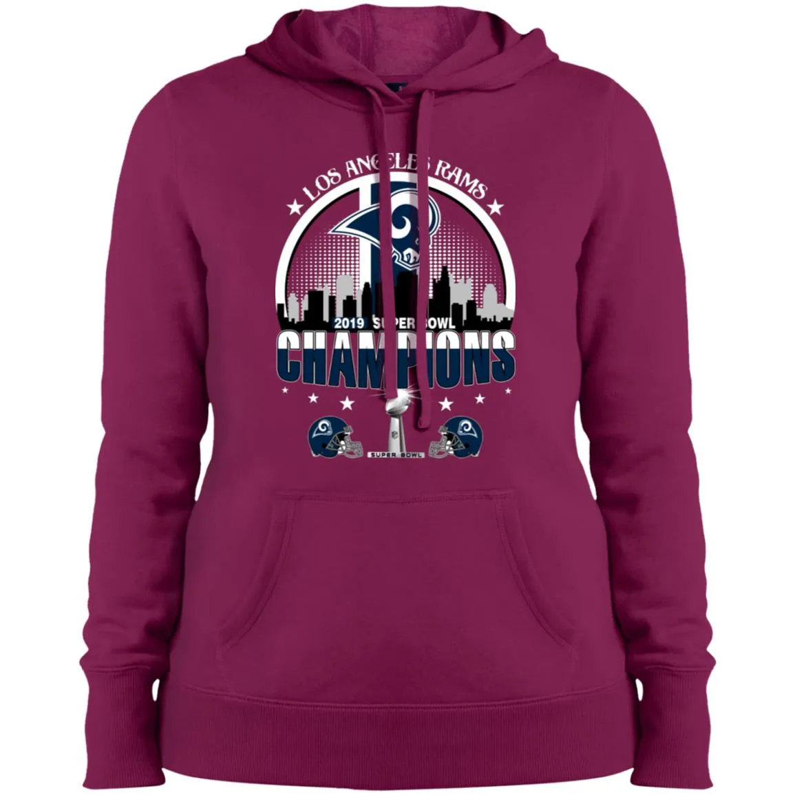 Nfl – Los Angeles Rams 2019 Super Bowl Champions Football Women Hooded Sweatshirt