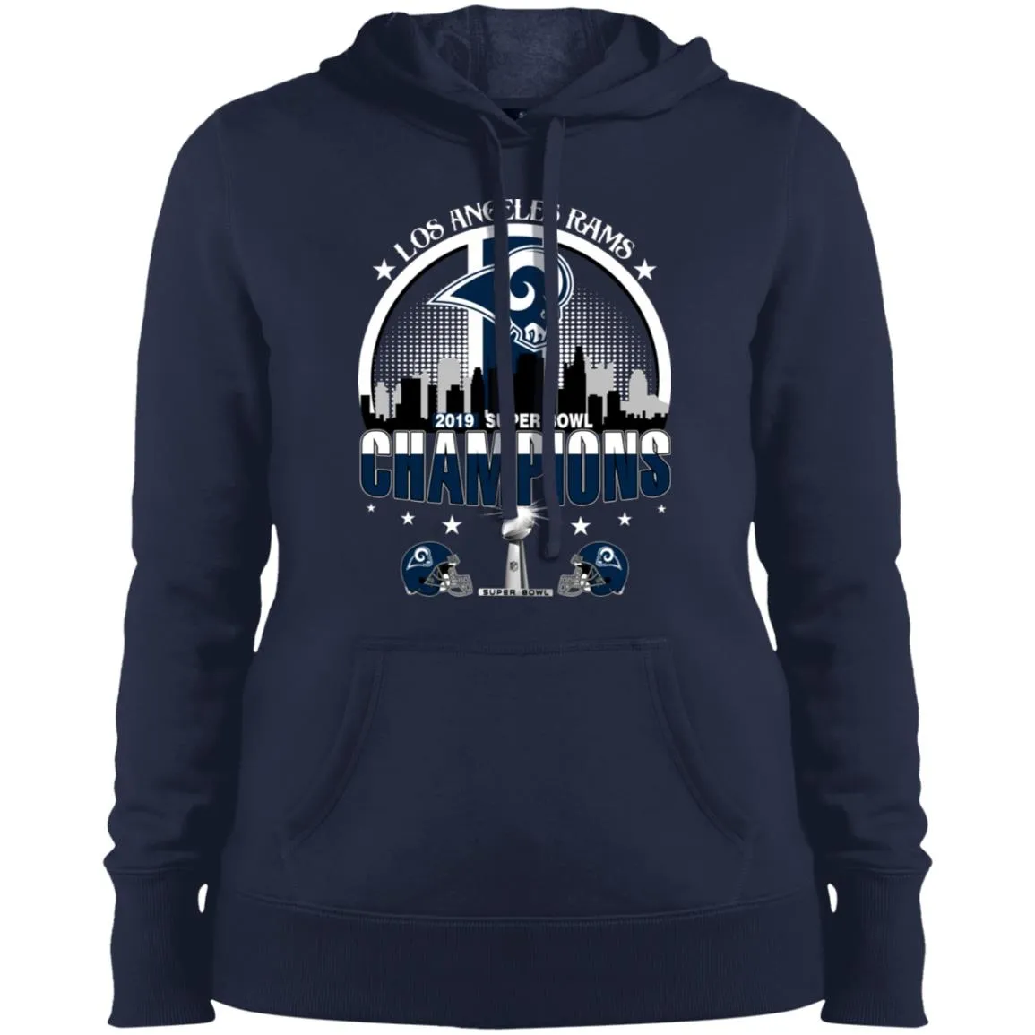Nfl – Los Angeles Rams 2019 Super Bowl Champions Football Women Hooded Sweatshirt
