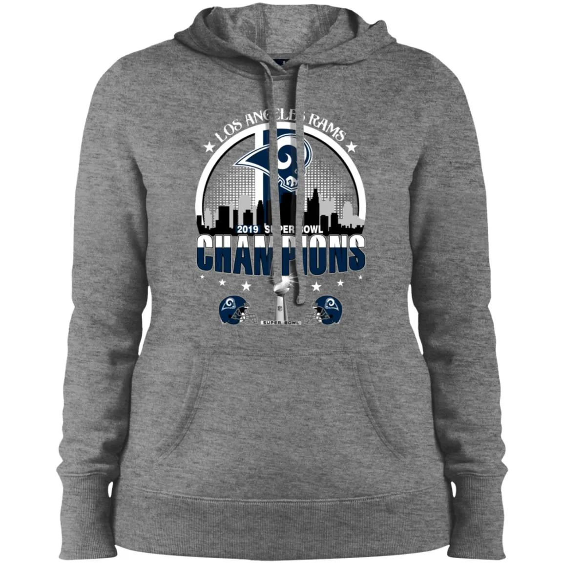 Nfl – Los Angeles Rams 2019 Super Bowl Champions Football Women Hooded Sweatshirt