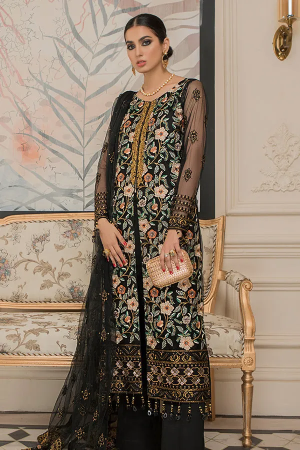 Nourang Festive Collection by Maryam's – D-216 Ignite Black