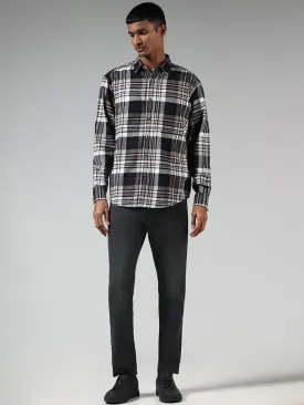 Nuon Dark Grey Straight - Fit Mid - Rise Jeans