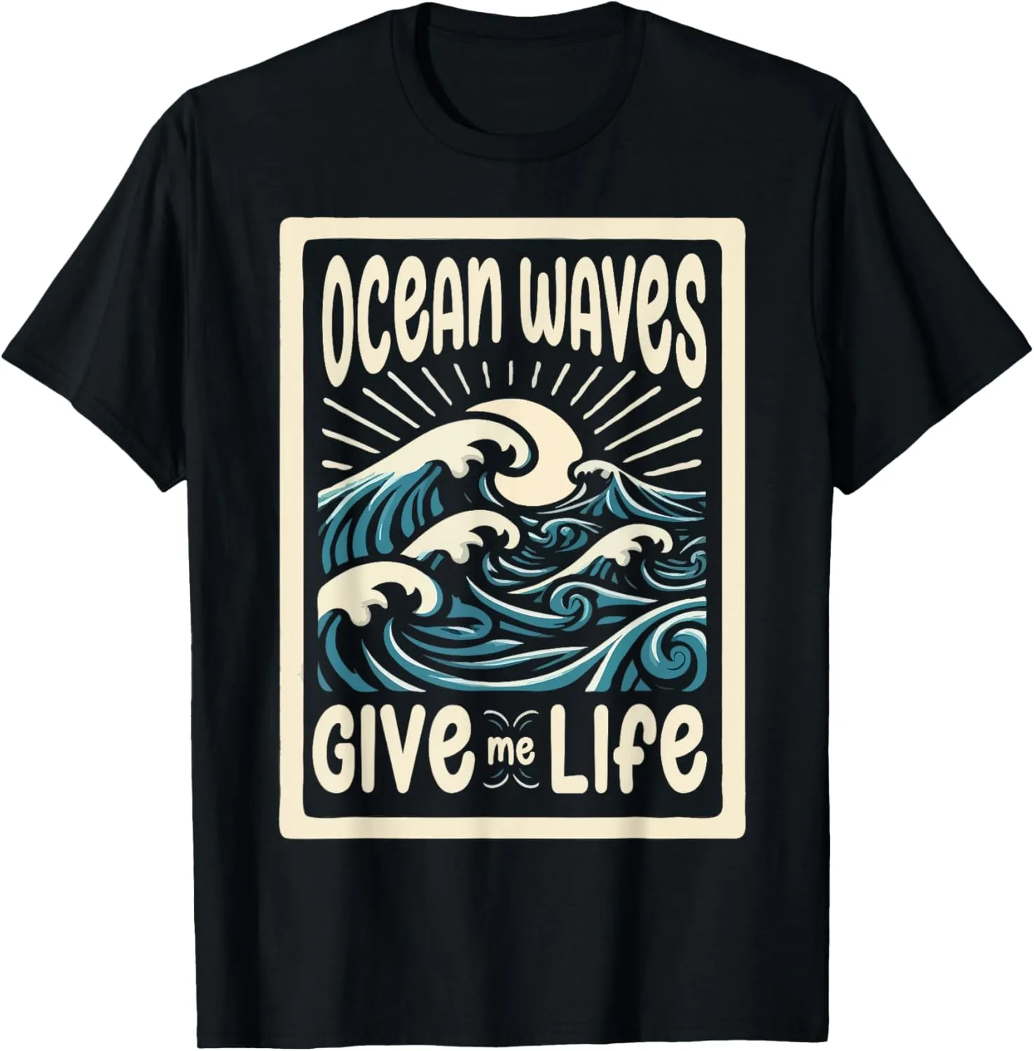 Ocean Waves Give Me Life T-Shirt