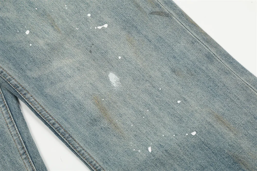 Paint Splash-ink Jeans Men's Punk Fashion Brand