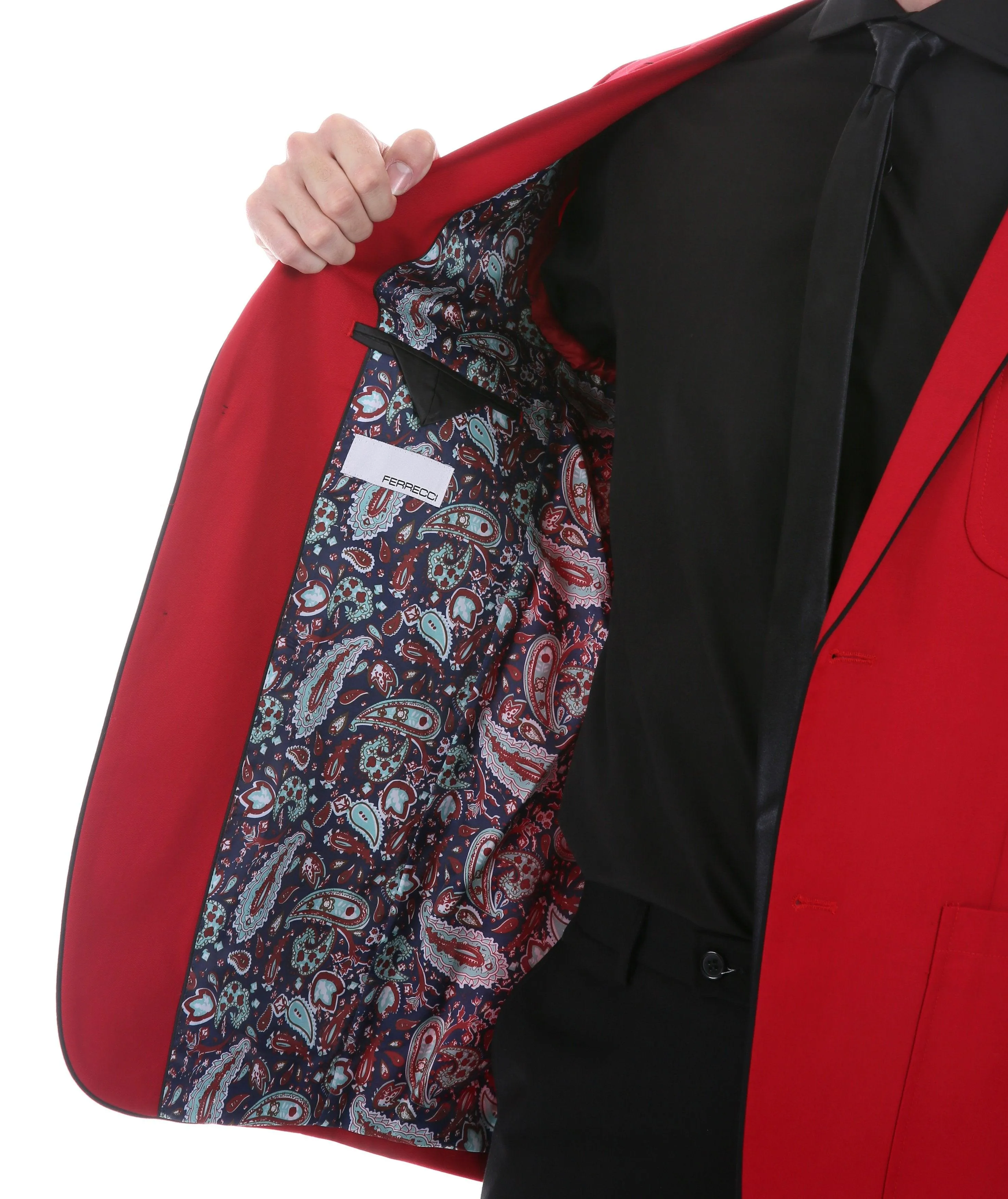 Porter Red Men's Slim Fit Blazer
