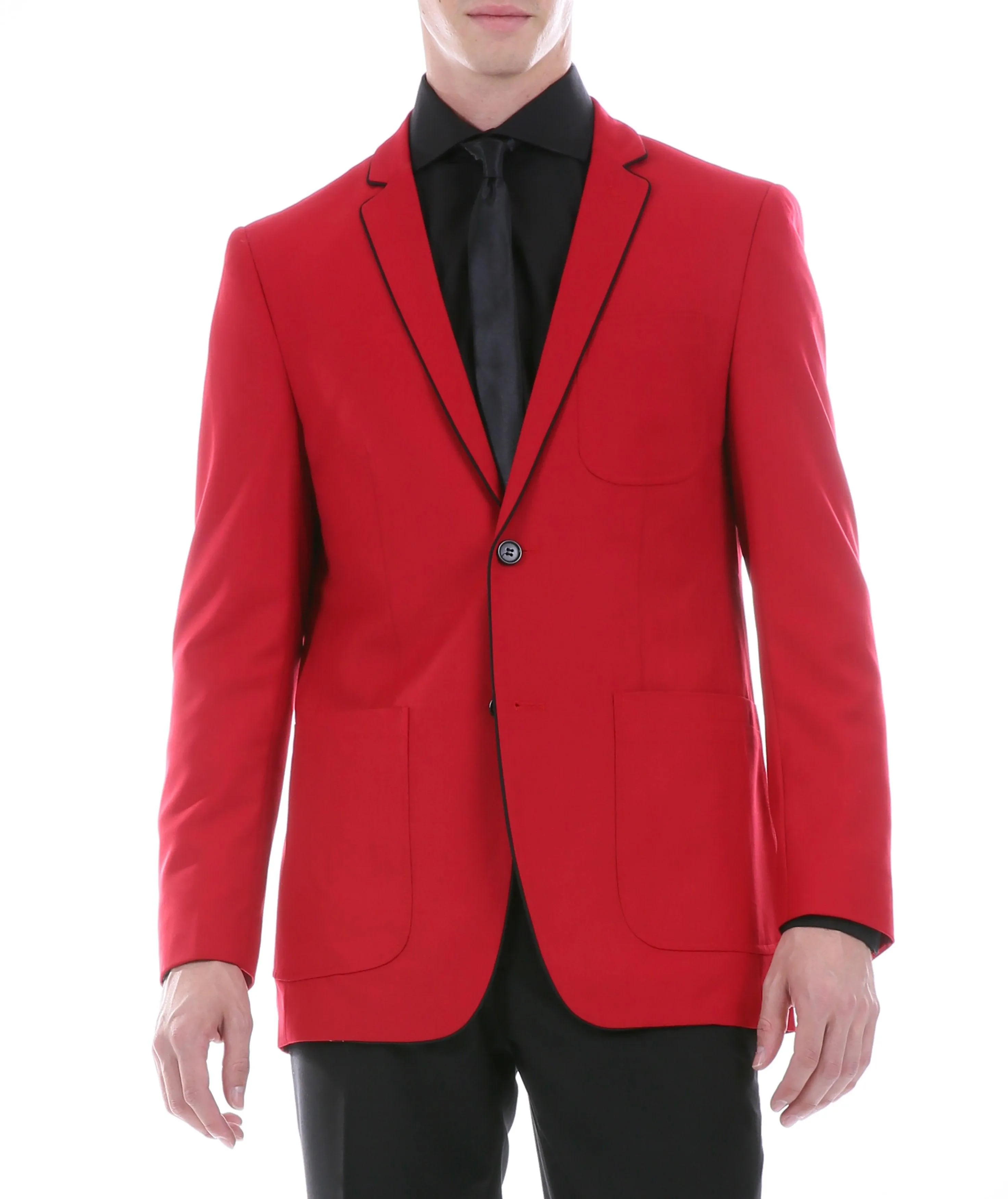 Porter Red Men's Slim Fit Blazer