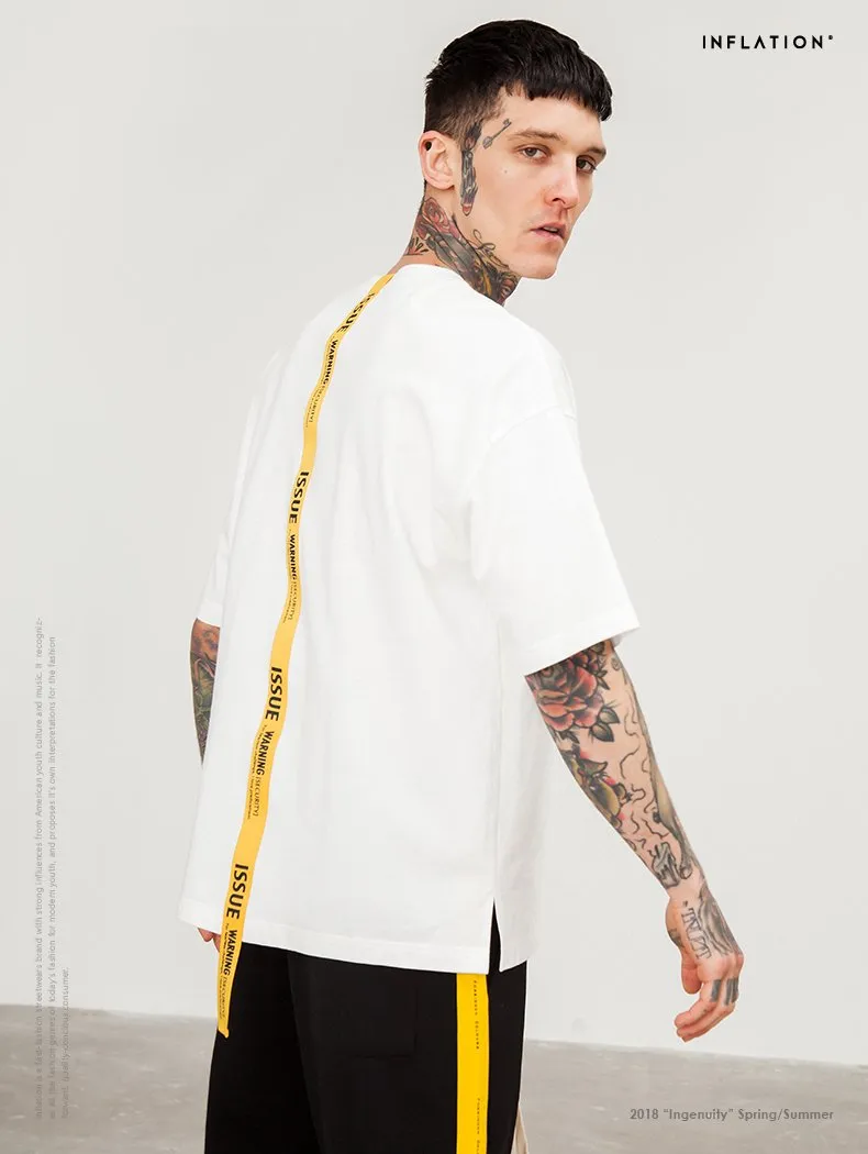 Premium Long Ribbon Cotton T-Shirt