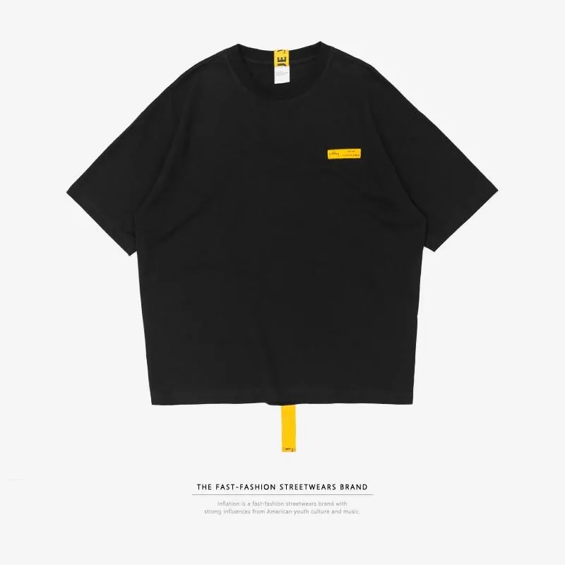 Premium Long Ribbon Cotton T-Shirt
