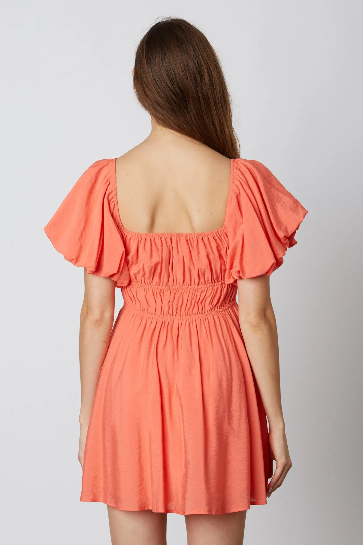 Puff Sleeve Mini Dress
