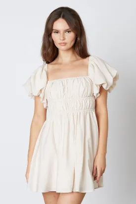 Puff Sleeve Mini Dress