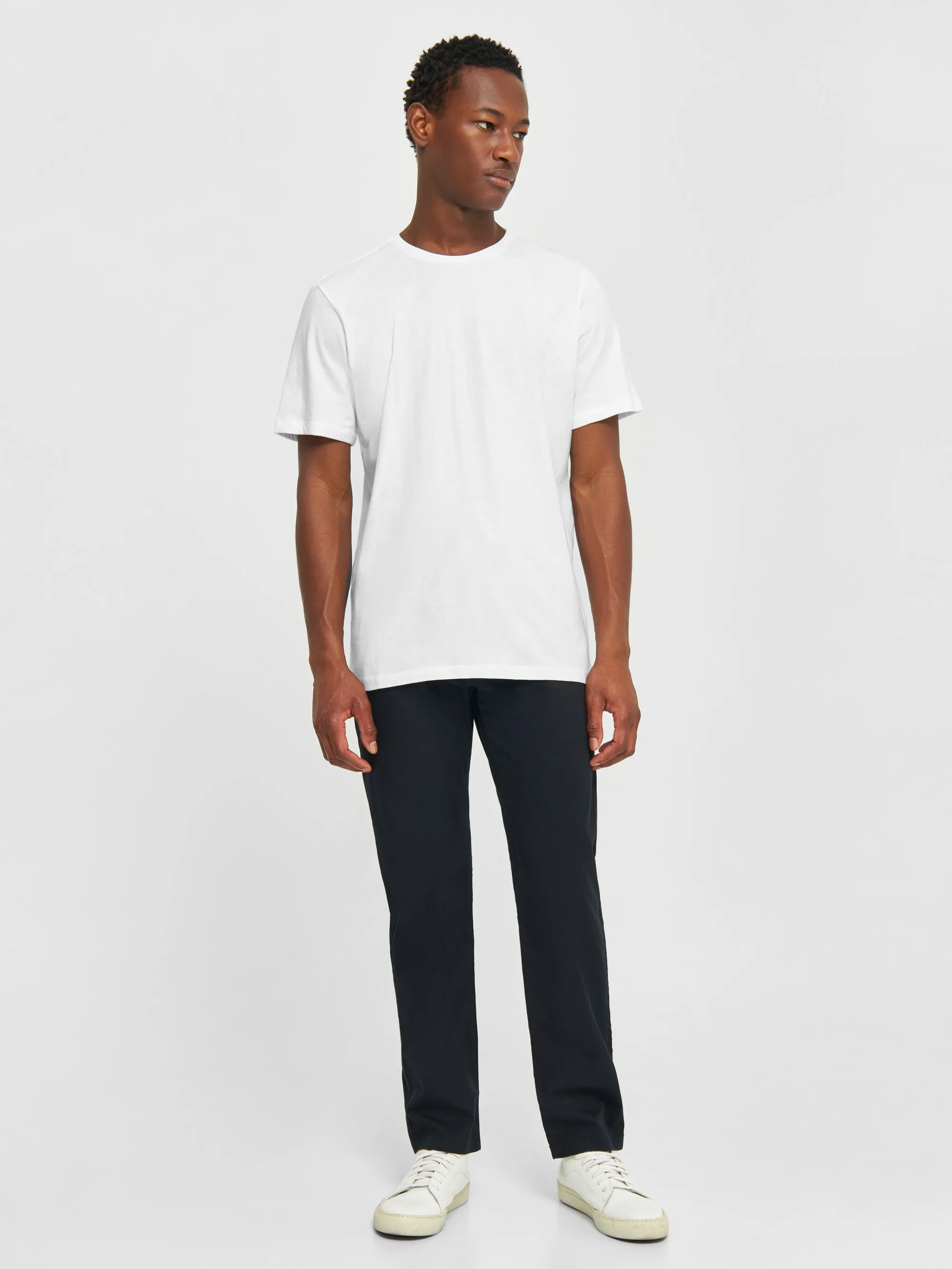 Regular fit Basic tee - Bright White