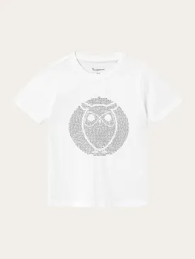 Regular fit owl chest print - Bright White