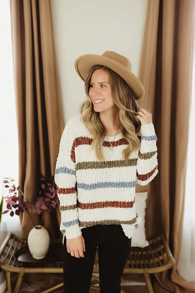 Round Neck Multi Stripe