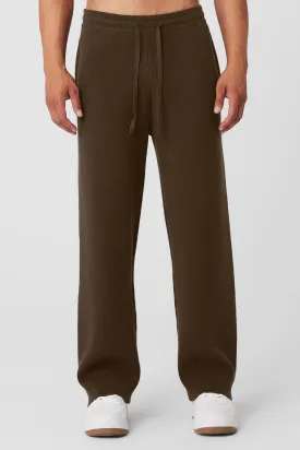 Scholar Straight Leg Sweatpant - Espresso