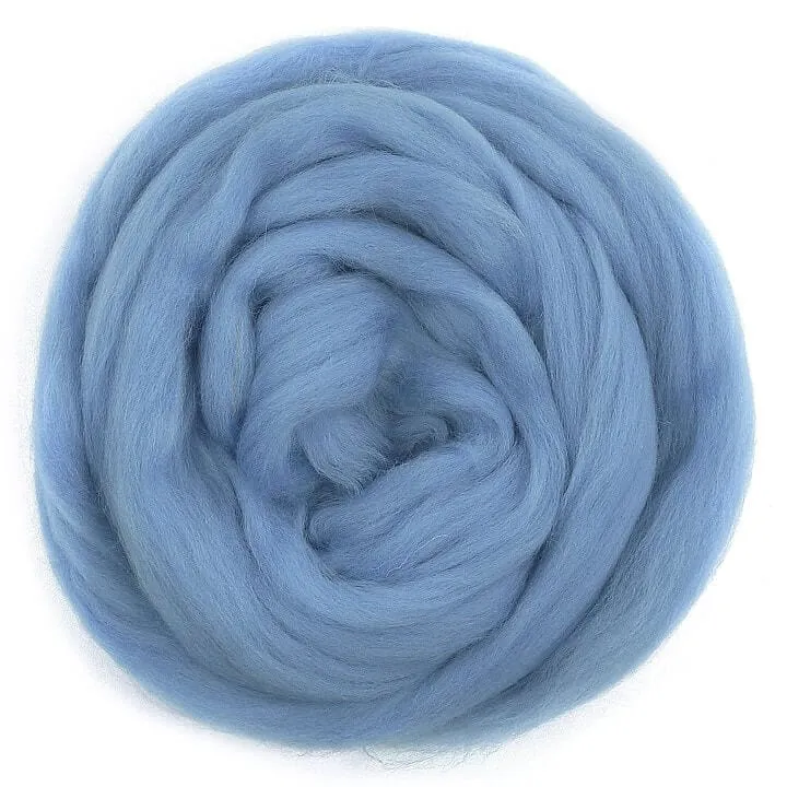 Sky - Merino Wool Top Roving - 50 gram (1.75 oz) Ball - Color 626