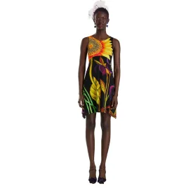 Sleeveless Sunflower Tank Dress - Marlon