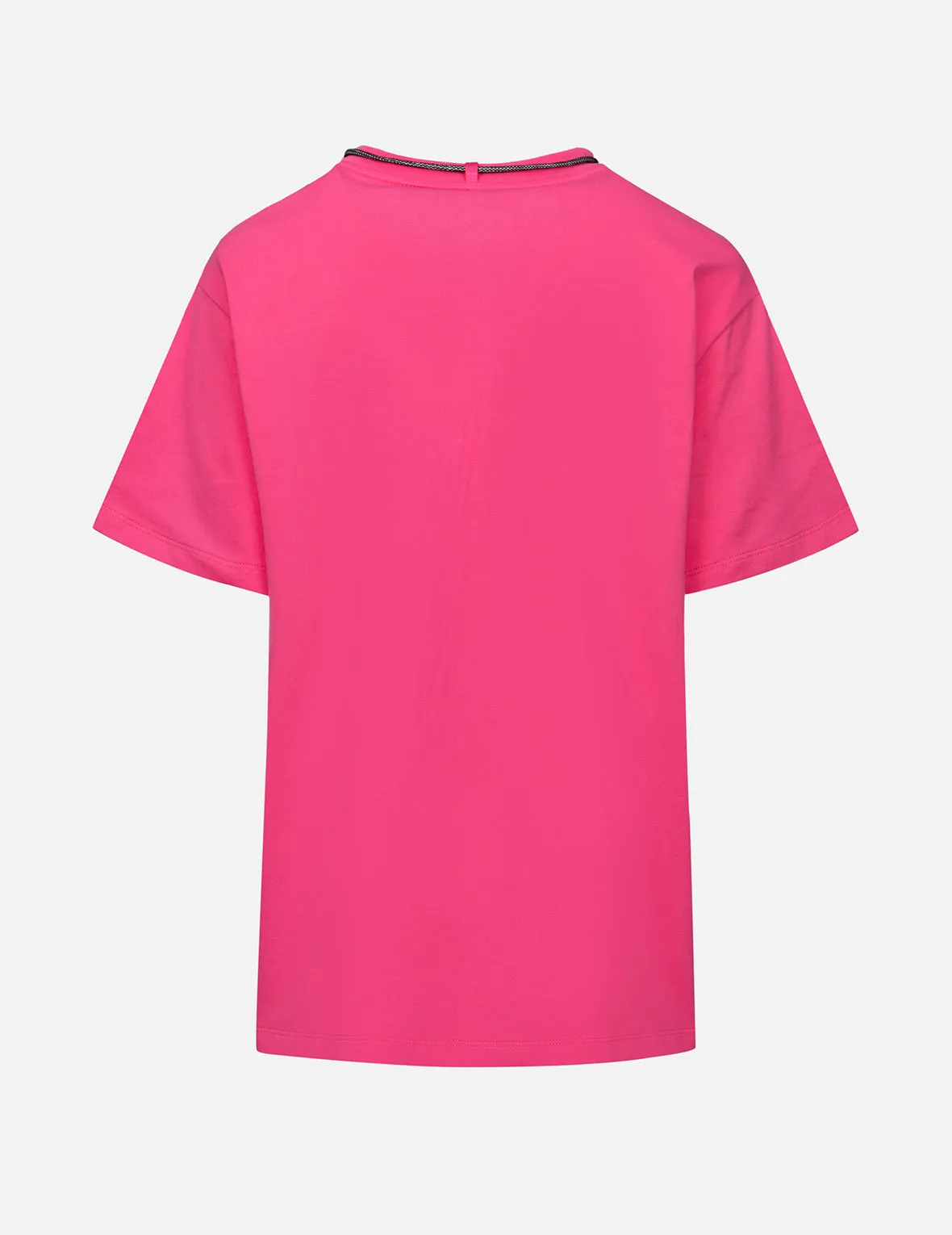 Slogan Print T-shirt With a Detachable Pouch