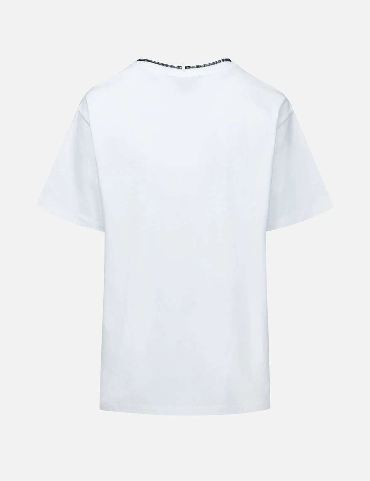 Slogan Print T-shirt With a Detachable Pouch