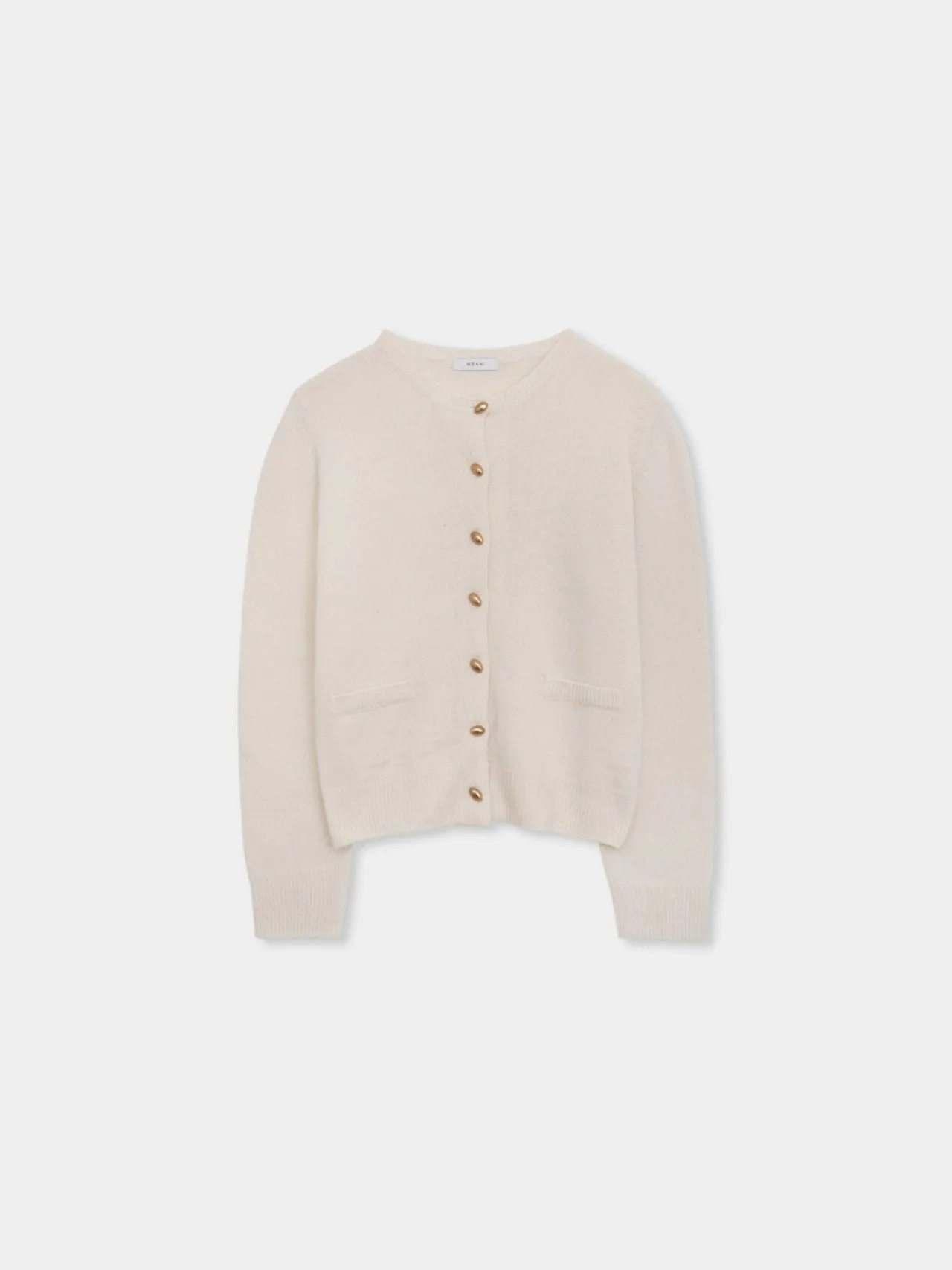 SOAP BUTTON ROUND NECK CARDIGAN