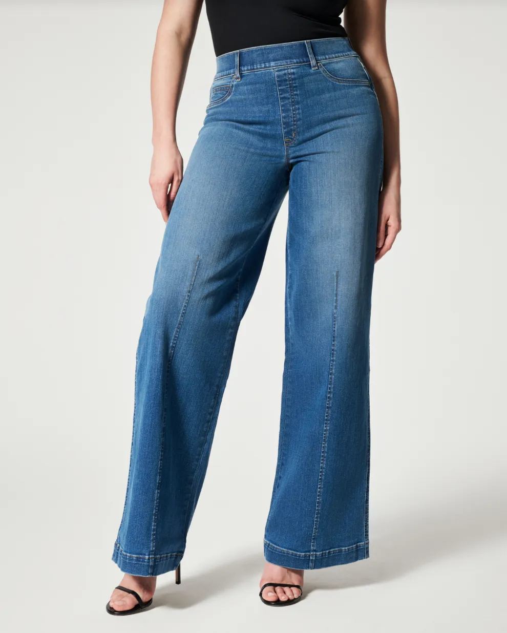 Spanx Seamed Front Wide Leg Vintage Indigo