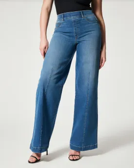 Spanx Seamed Front Wide Leg Vintage Indigo