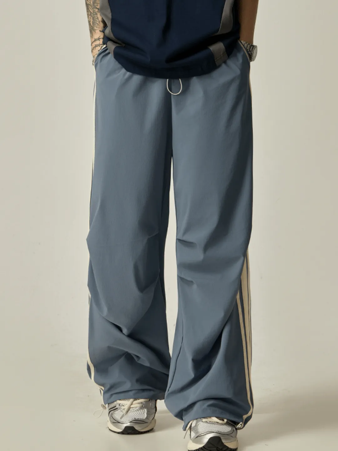 striped loose wide-leg casual pants  na1237