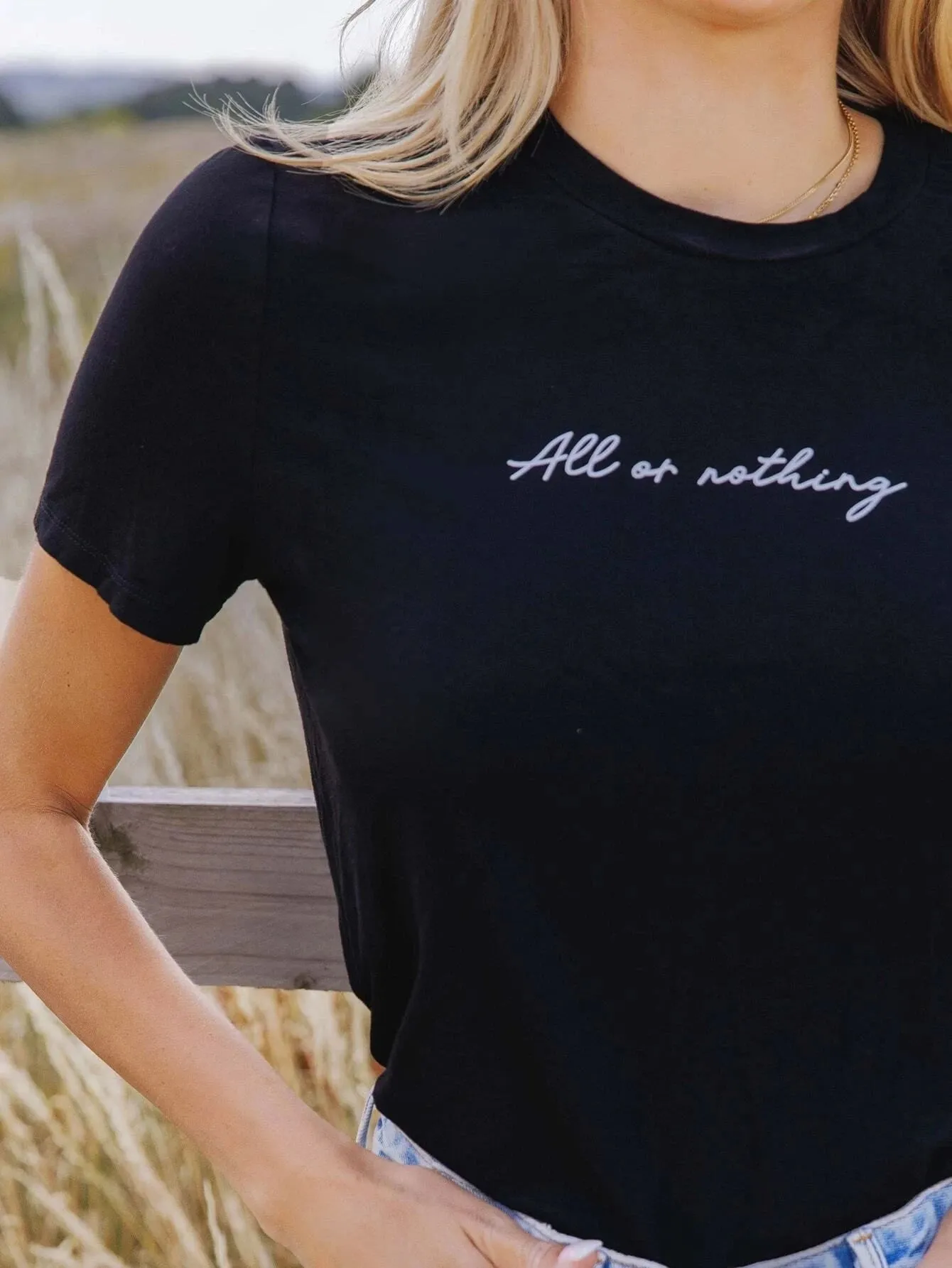 SXV  'All or Nothing’ Printed Cool Aesthetic Oversized T-shirt