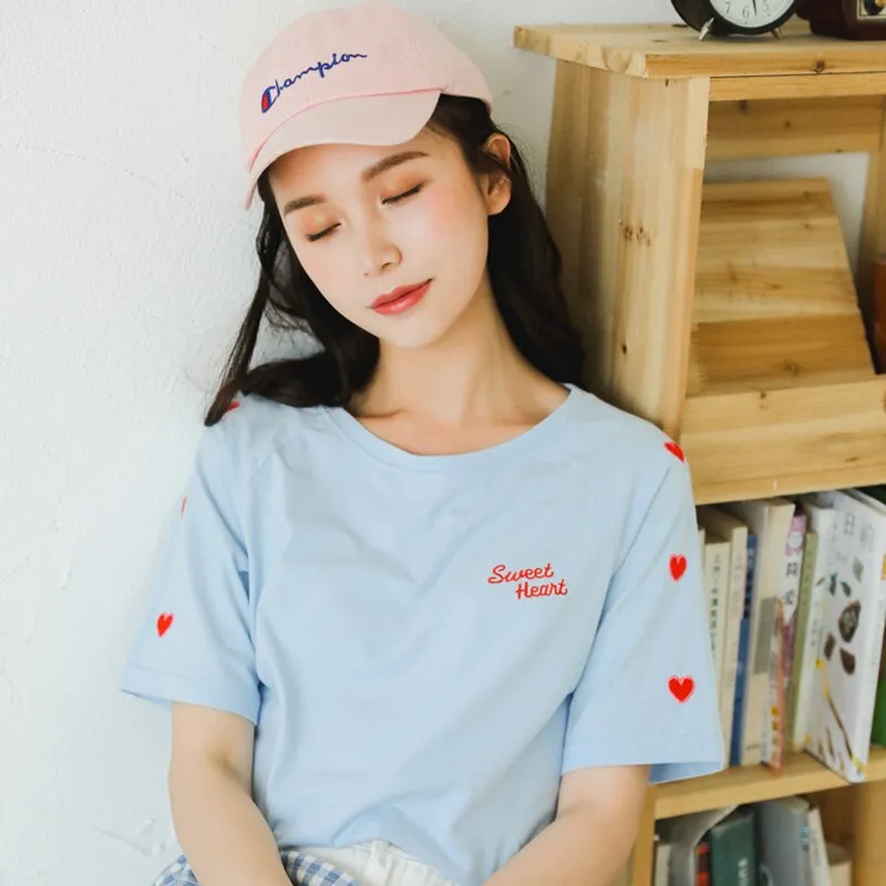 T Shirt Coréen Cœur