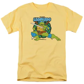 Teenage Mutant Ninja Turtles Leonardo Leads Mens T Shirt Banana