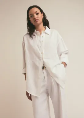 THE DOOR'S ALWAYS OPEN EX-BOYFRIEND LINEN SHIRT