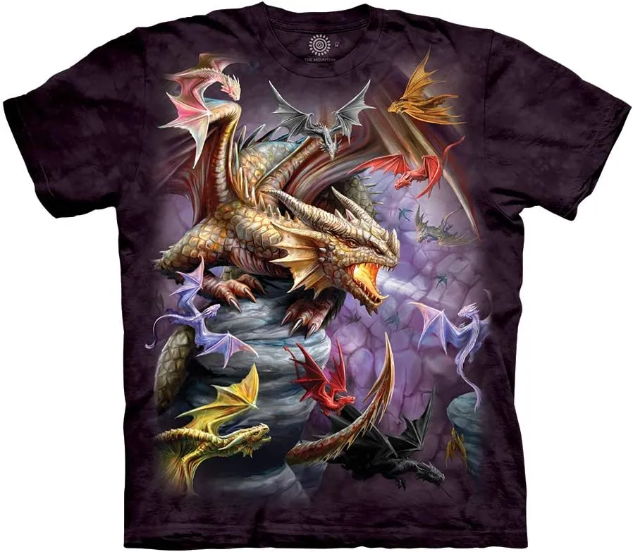 The Mountain Unisex Flight of Dragons T-Shirt - Dragon Clan - Purple