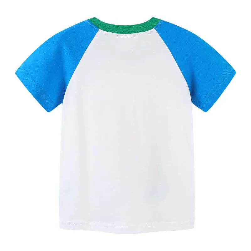 Toddler Boy's Rocket Ship Print T-shirt