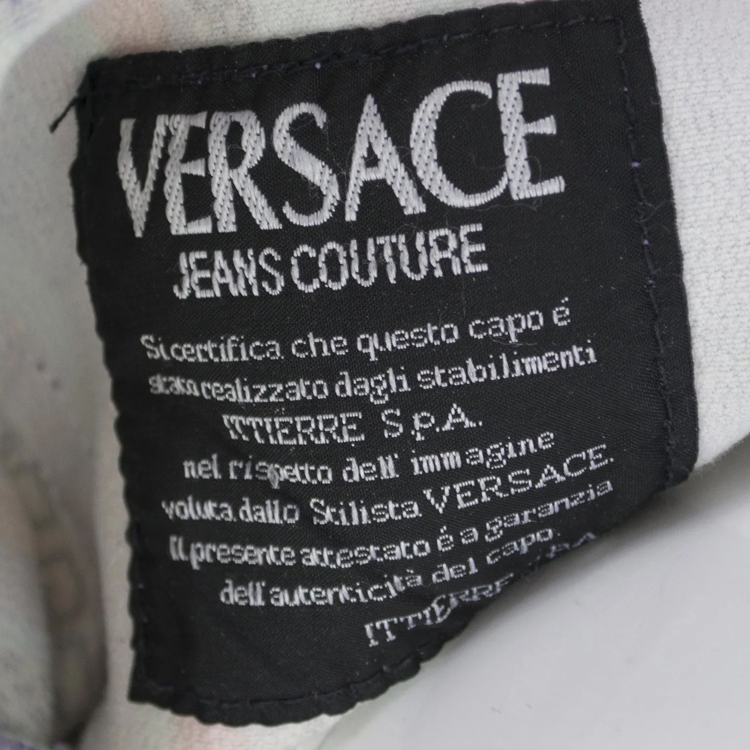 Versace Jeans Couture Striped Vintage Pants and Silk Blouse Outfit 1990s