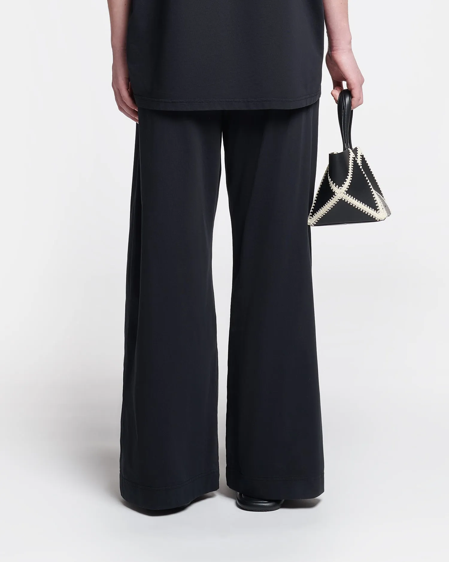 Waris - Cotton-Jersey Pants - Black