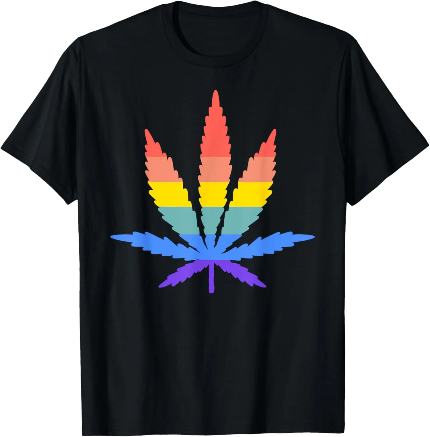 Weed Leaf Gay Lesbian Pride Cannabis Marijuana LGBTQ T-shirt T-Shirt