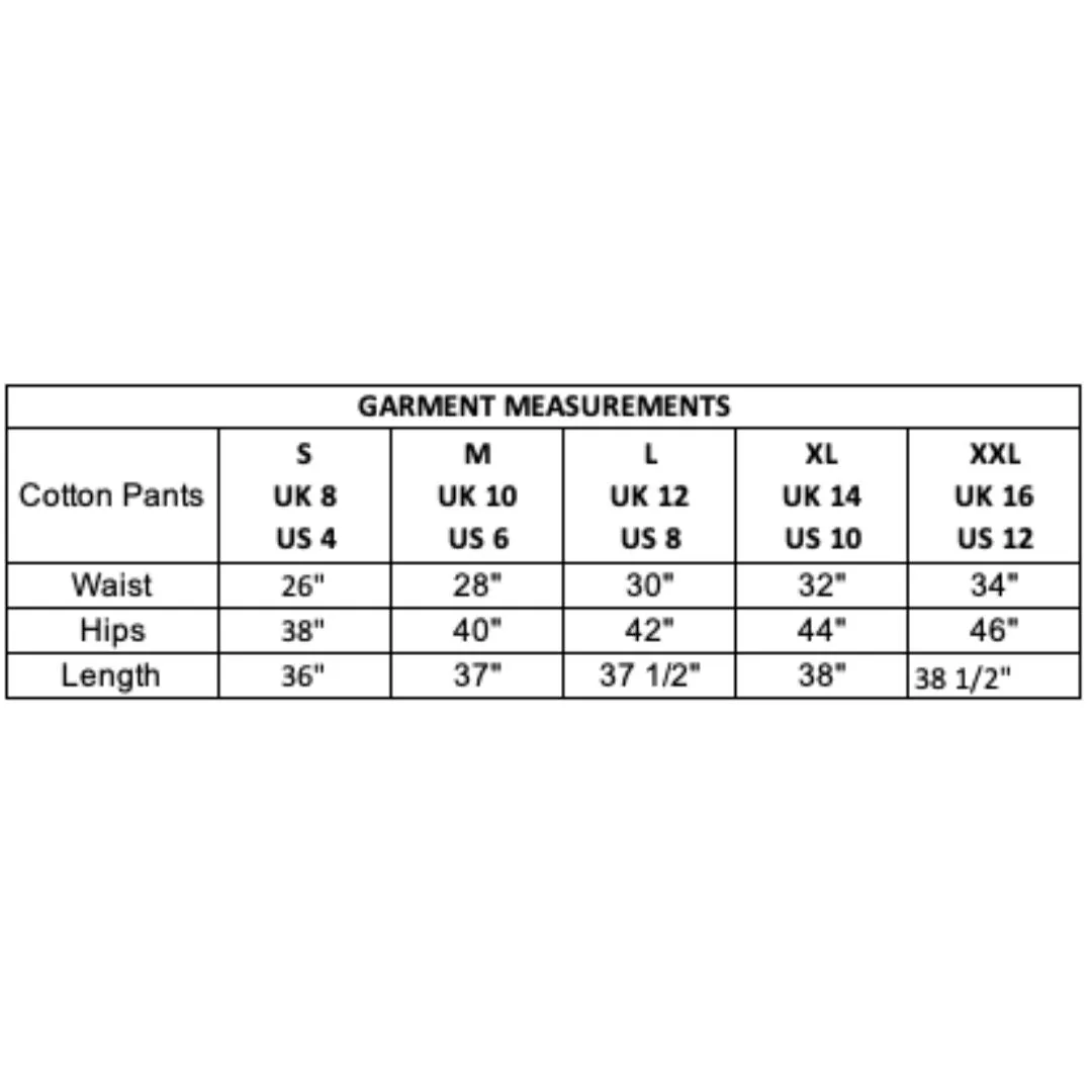 Wide Leg Cotton Pants | Black