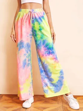 Wide Leg Tie Dye Pants