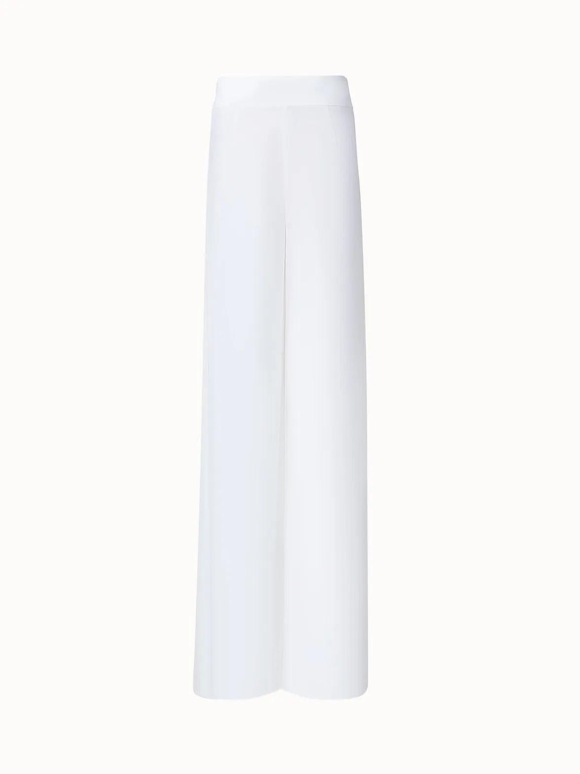 Wide Silk Pants with High Silts