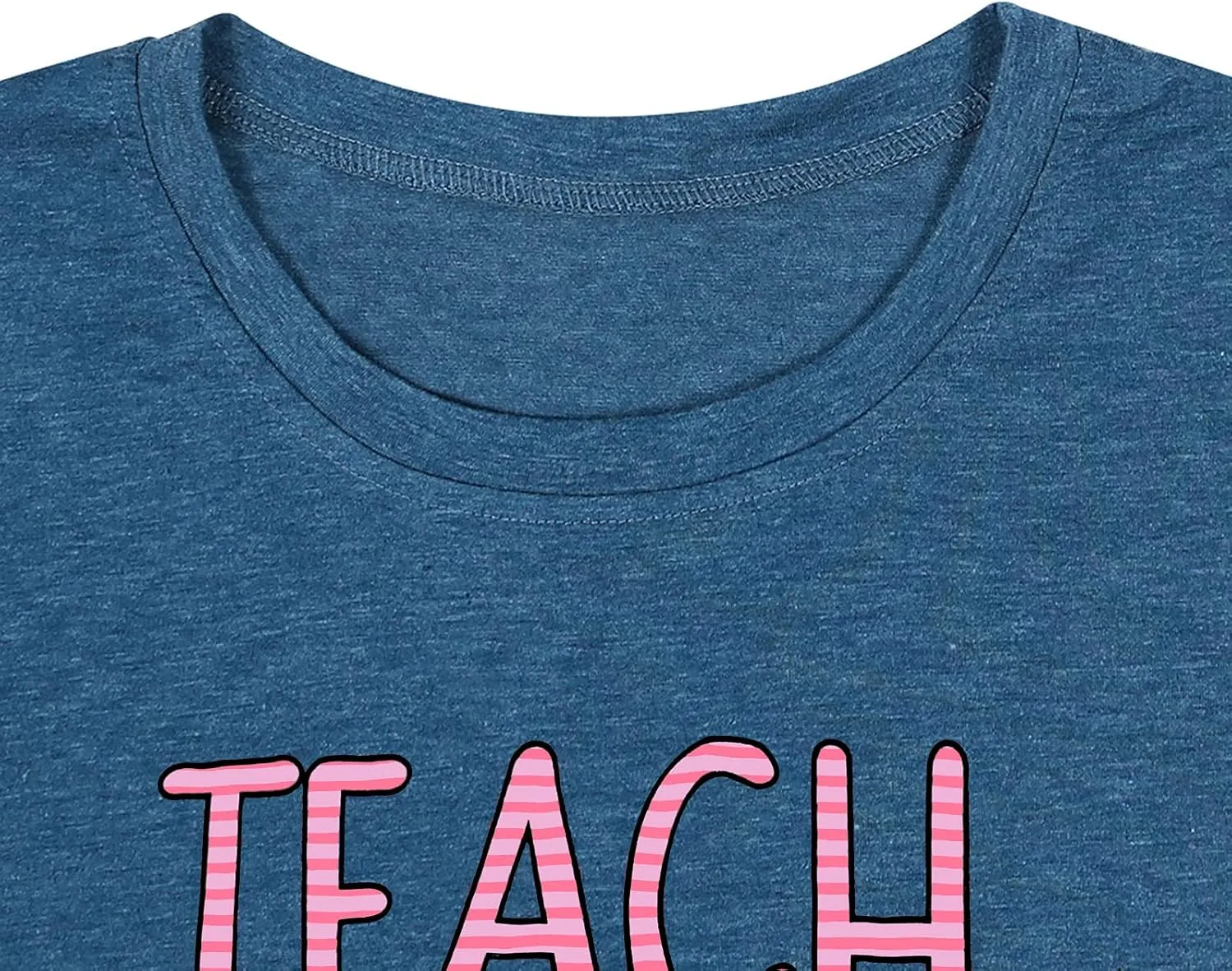 Women's T-Shirt Teaching Kindness Teacher Shirt Funny Short Sleeve Inspirational Graphic Tee Top