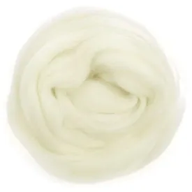 Woolly White - Merino Wool Top Roving - 50 gram (1.75 oz) Ball - Color 634